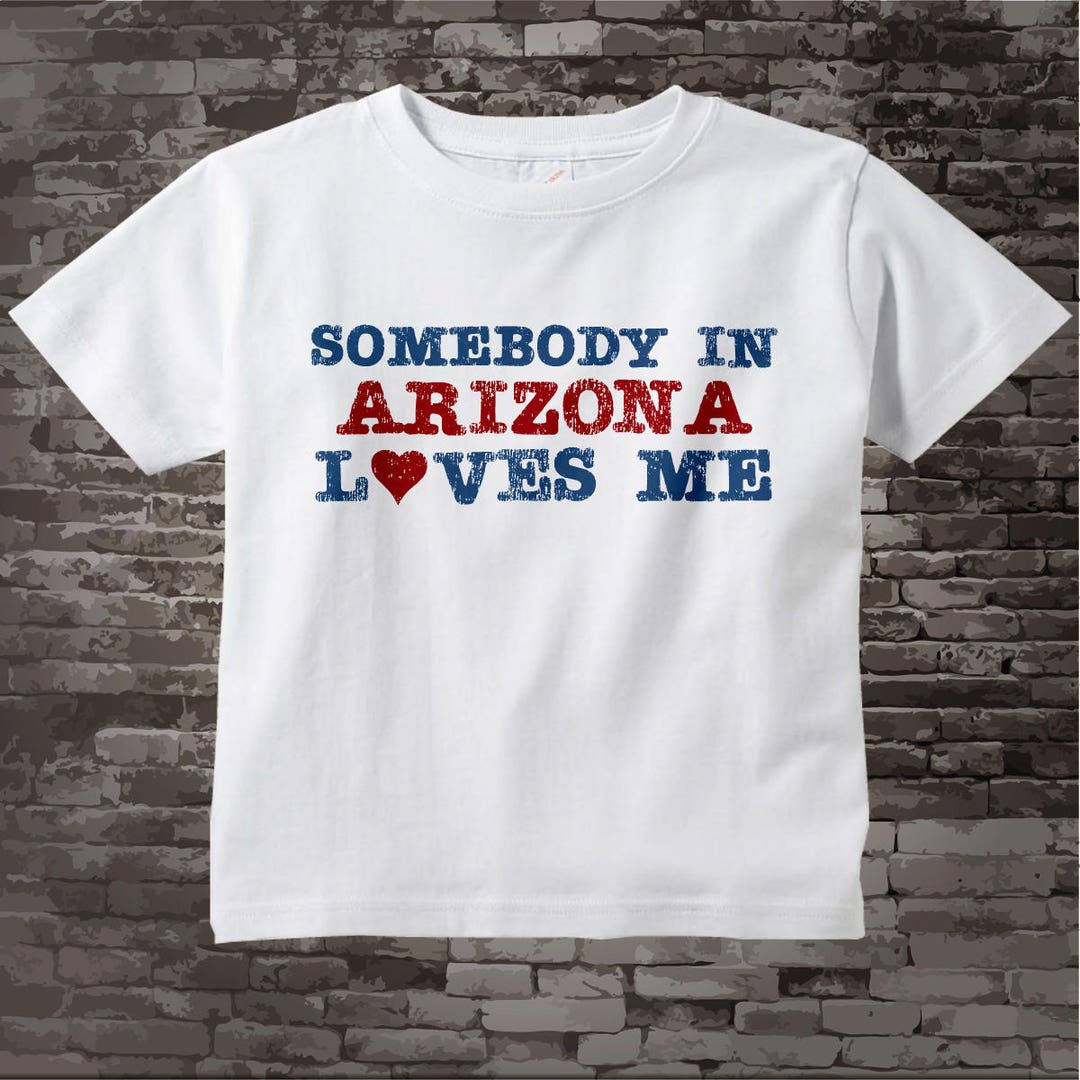 Somebody in Arizona or Any State Loves Me Gerber Onesie or - Etsy