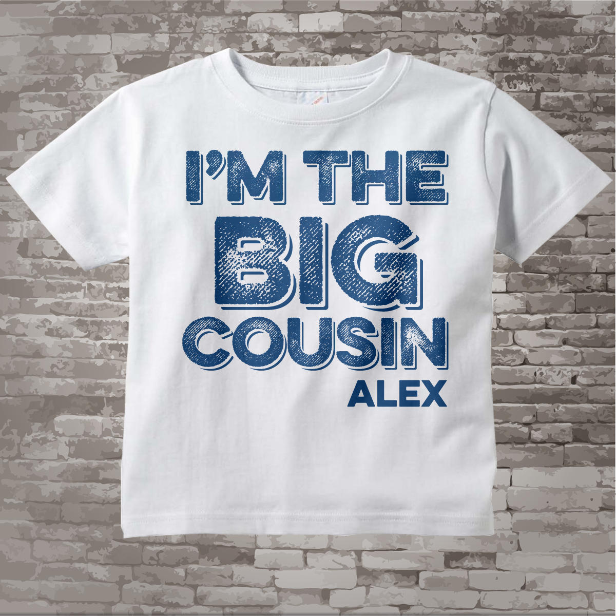 boys i am the big cousin tshirt or onesie personalized infant kids