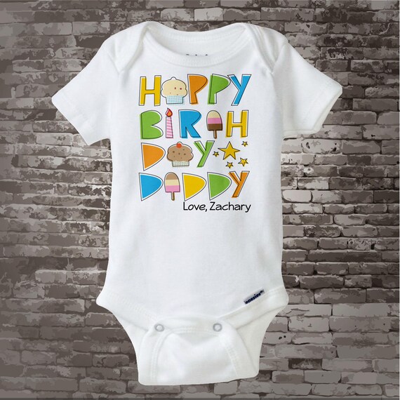 happy birthday dad onesie