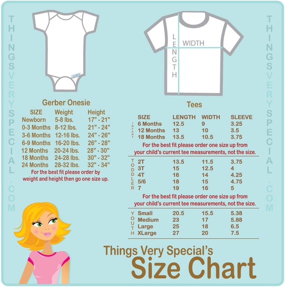 Onesie Size Chart