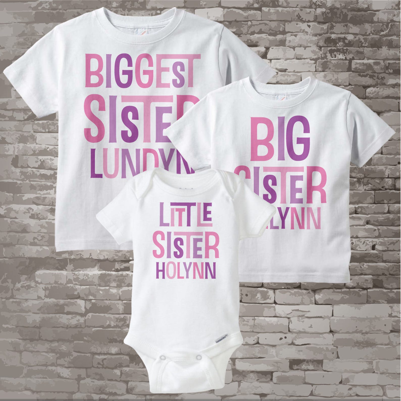 Biggest Sister Shirt Big Sister Shirt and Little Sister Etsy