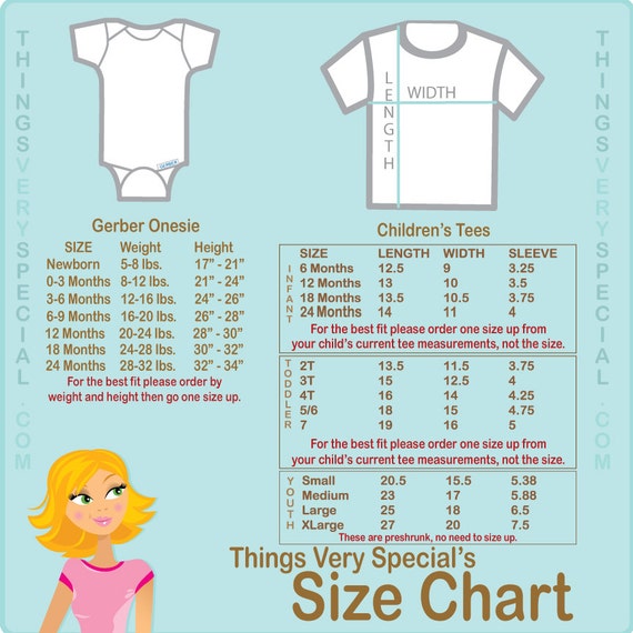 American Princess Size Chart