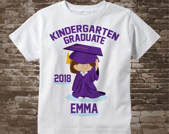 Kindergarten Graduate Shirt, Personalized for your child with year, name and color 04252014a