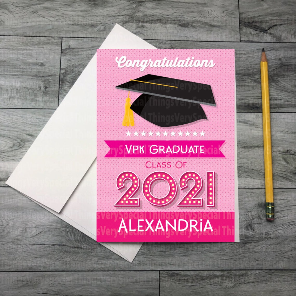 Personalized VPK Graduation Card