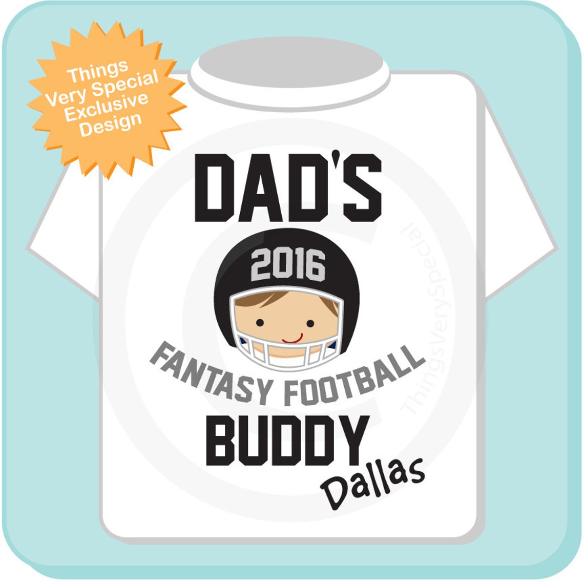 Boy's Fantasy Football Shirt Personalized Fantasy Etsy