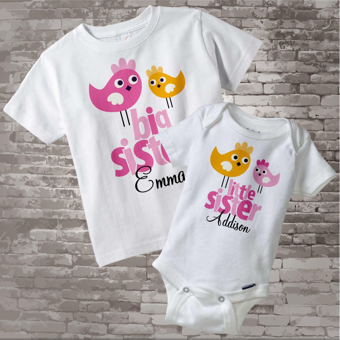 Big Sister Little Sister Outfits Matching Sibling Set of 2 - Etsy