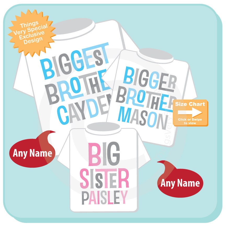 biggest brother and big brother shirts