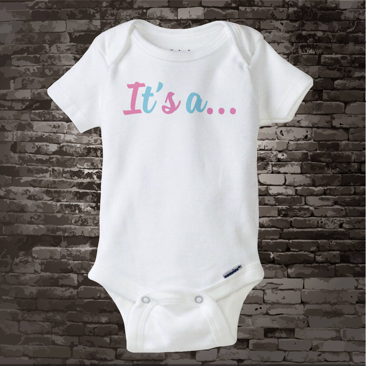 Gender Reveal Onesie or Shirt the Words it's Etsy UK