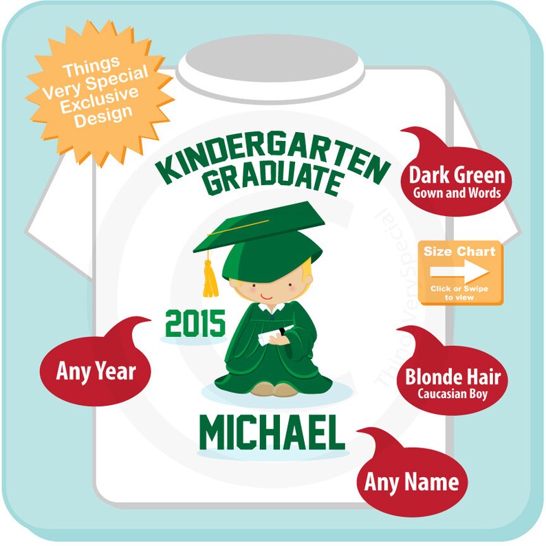 Personalized Kindergarten Graduate Shirt, Kindergarten Graduation Shirt Child's Back To School Shirt 05292014a image 2