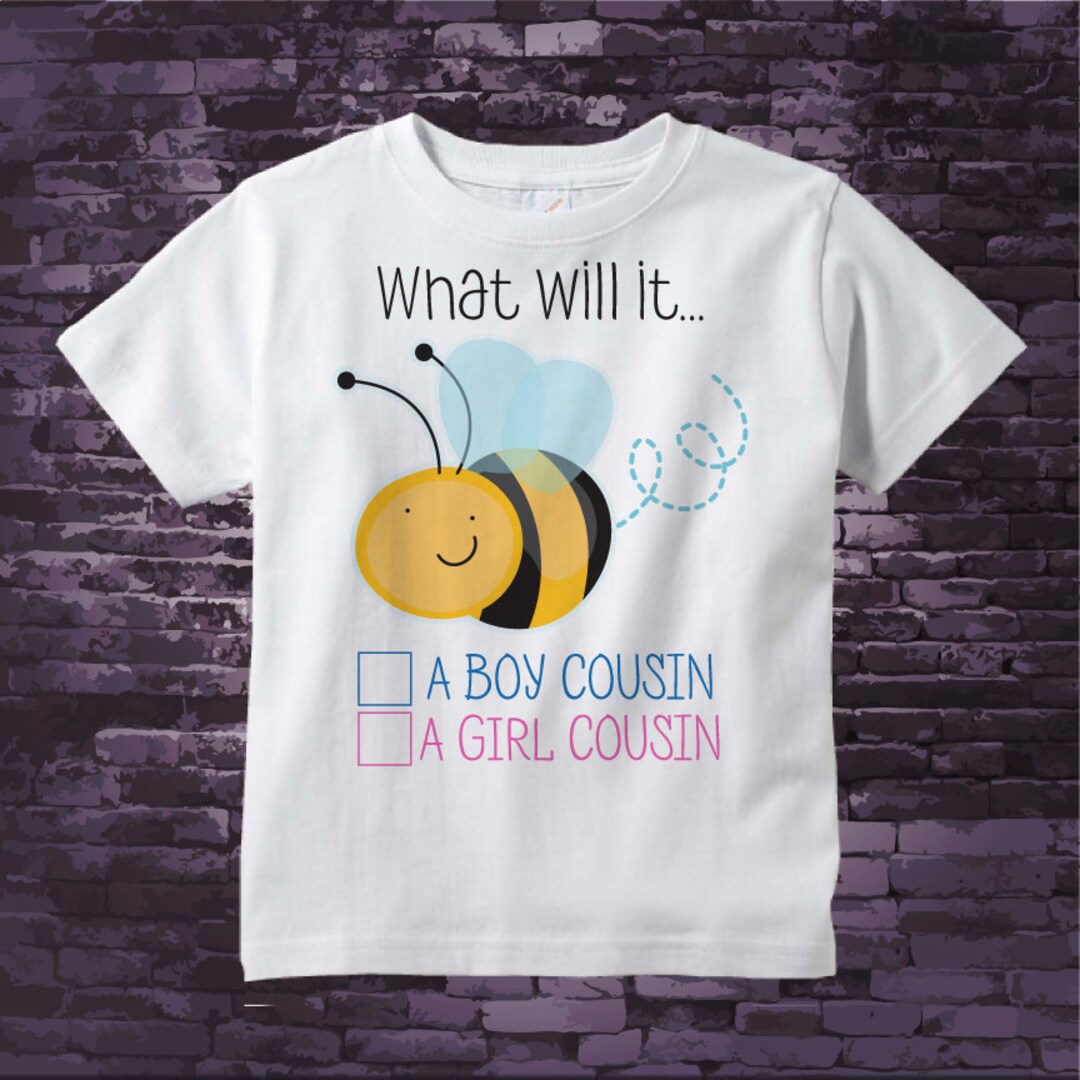 Cousin Gender Reveal Shirt Gender Reveal Party T Shirt Etsy
