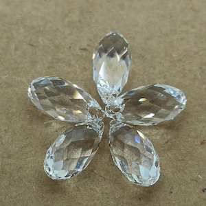 Swarovski Clear Teardrop Crystal Pendant Beads, Clear Drop Beads, Drop For Earrings, Drop For Pendant, Crystal Teardrop, Clear Drop,