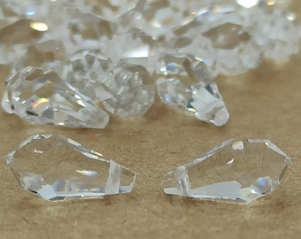 Swarovski 6000 Crystal Teardrop Pendant: Clear Drop Beads