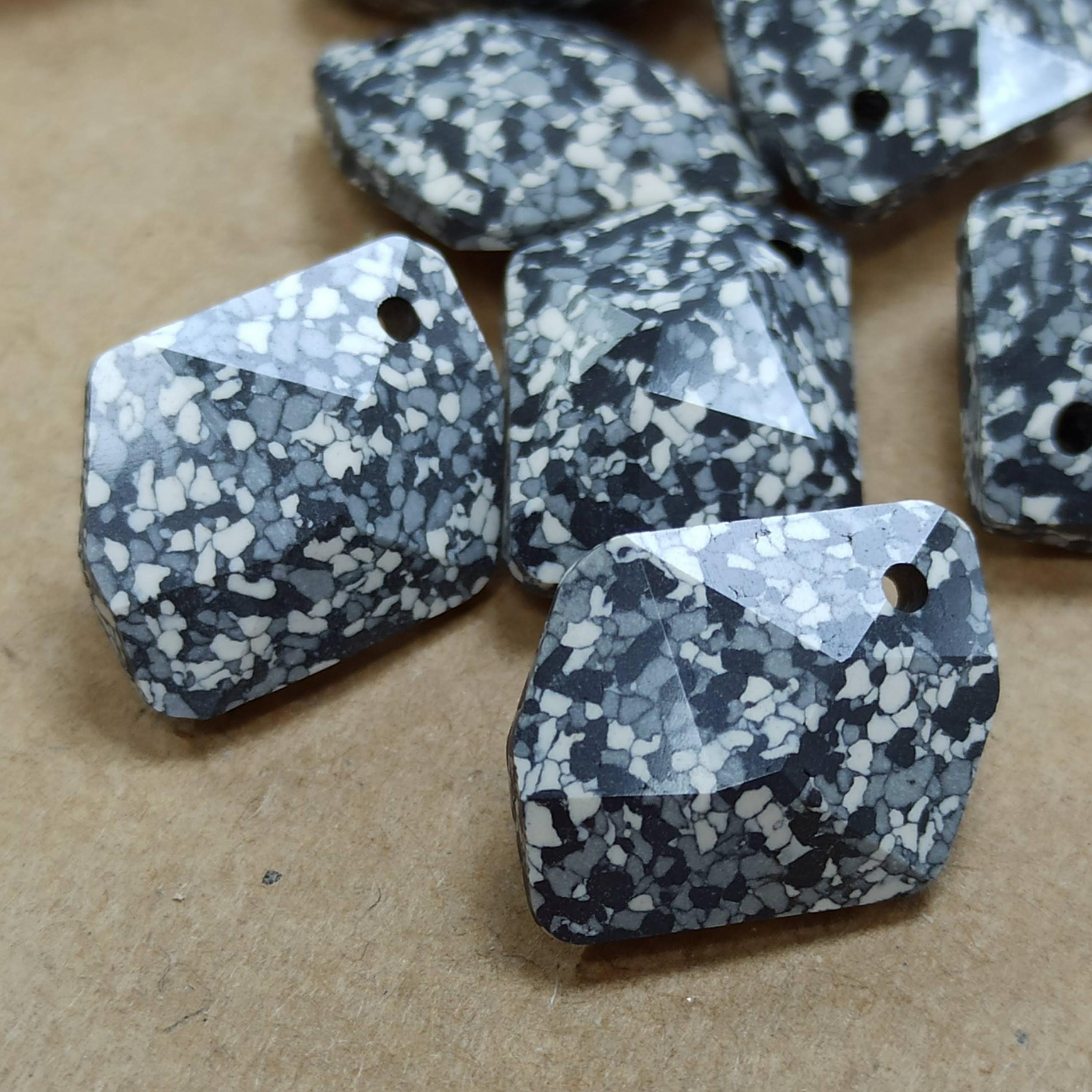 Swarovski 6680 Cosmic Crystal Pendant, Black Marble, 14mm 20mm - Etsy