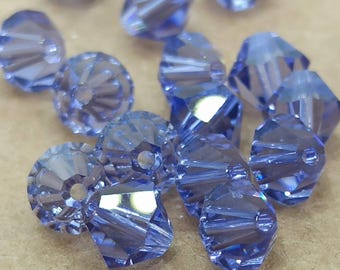 Swarovski Tanzanite Crystal Bicone Beads: 5301/5328, 3-8mm