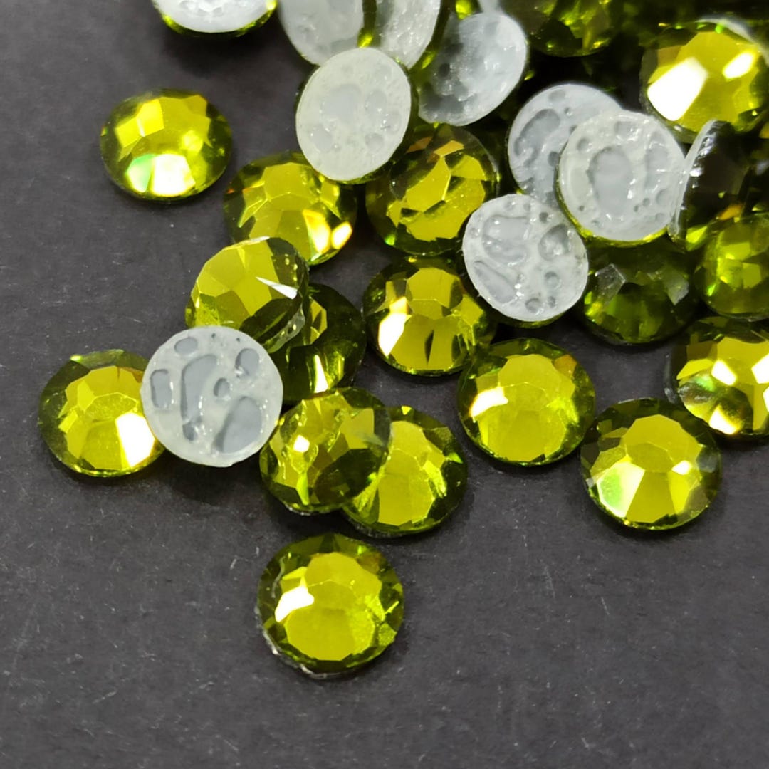 Preciosa SS20 Olivine Hot Fix Rhinestones, Czech Crystals - Etsy