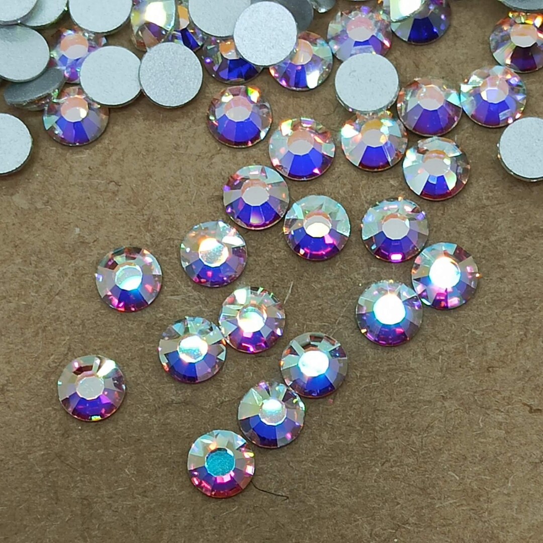 Preciosa Crystal AB Rhinestones: SS20 Flatback Nail Gems - Etsy