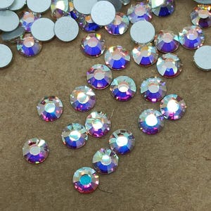 Preciosa ss20 Crystal Ab No Hot Fix, Crystal Ab, Sun Catcher Crystal, Tooth Gems, Nail Gems, Nail Rhinestones, Flatback Rhinestones