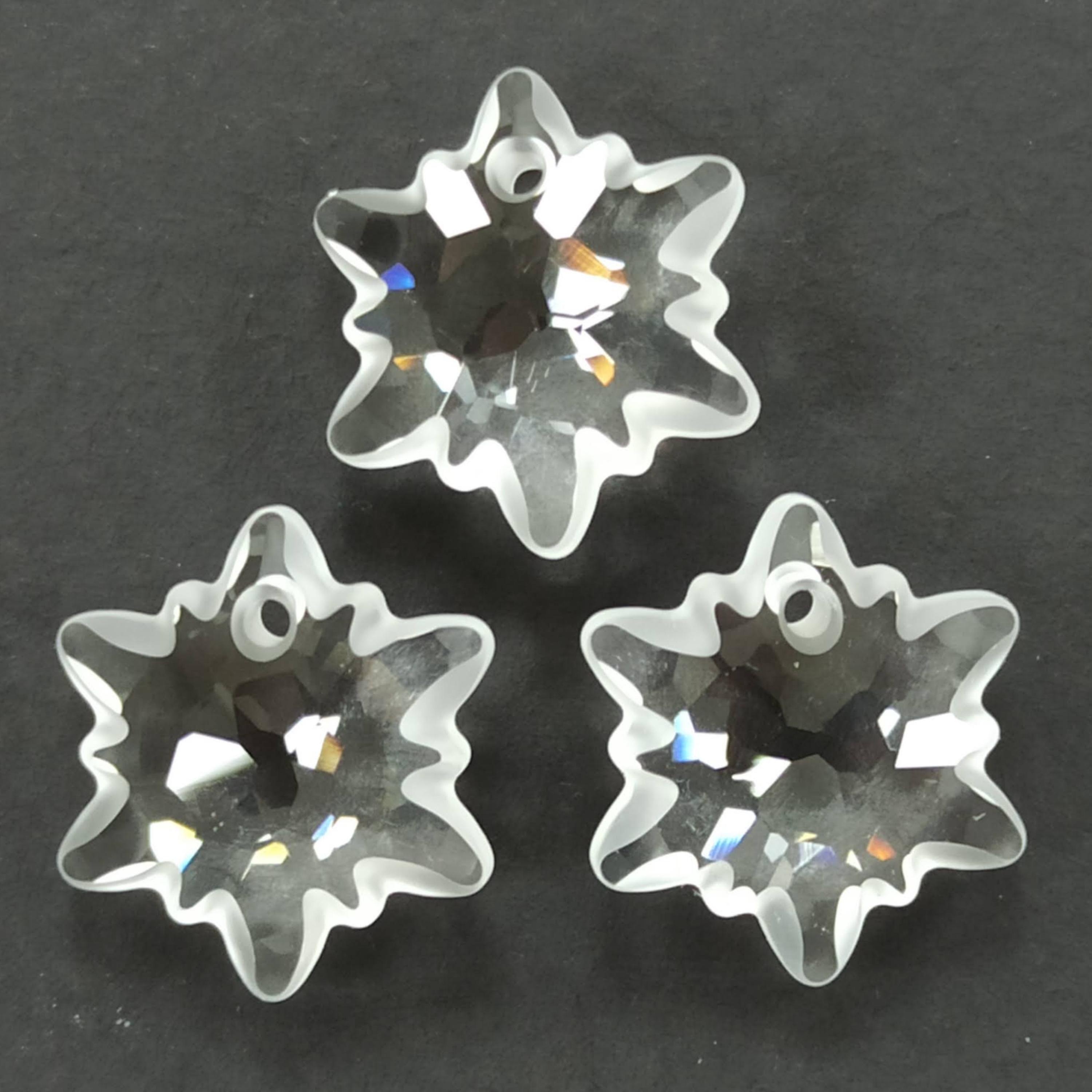 SWAROVSKI スワロフスキー　クリスタルガラス　エーデルワイス スワロフスキー エーデルワイス クリスタルペンダント：クリアフラワー