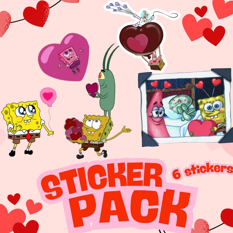 Spongebob Valentine's Day - Etsy