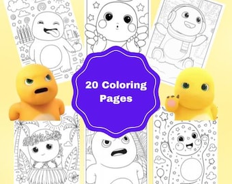20 Nailong Coloring Book Coloring Pages - PNG Files