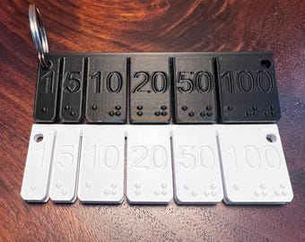 Braille Currency Stamp: US Bill Denominations, Visual Impairment Aid
