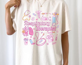Doodle Respiratory Therapist Shirt, Respiratory Therapy Shirt, RT Shirt, Respiratory Therapist Tee, Rt Gift for RT Nurse