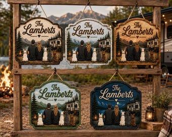 Personalized Camping Welcome Sign: Rustic Campsite Decor