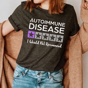 Autoimmune Disease Would Not Recommend Shirt Autoimmune Warrior Tshirt, Autoimmune Disease Shirt, Autoimmune Support Shirt Purple Ribbon Tee