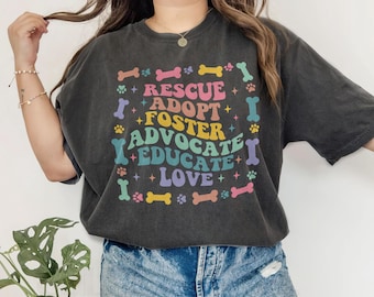 Funny Saving Animals Shirt, Aesthetic Animal Rescue Shirts,  Animal Lover Gift, Dog Cat Rescue, Adopt Don&#39;t Shop Shirt