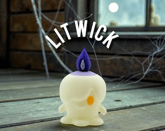 3D Printed Litwick PokePrint Mini Pokemon Anime H12