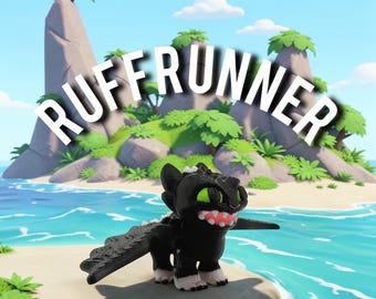 3D Printed Nightlights Ruffrunner Flexi CartoonPrint Mini Figure How to Train Your Dragon HTTYD Hiccup Berk Nightfury TOP4