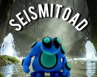 3D Printed Seismitoad PokePrint Mini Pokemon Anime H7