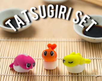 3D Printed Tatsugiri Set (Curly, Stretchy, and Droopy Forms) PokePrint Mini Pokemon Anime F3/F4