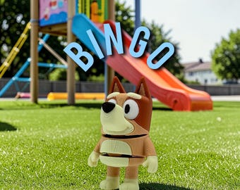 3D Printed Bingo Flexi CartoonPrint Bluey Mini Figure Anime I12