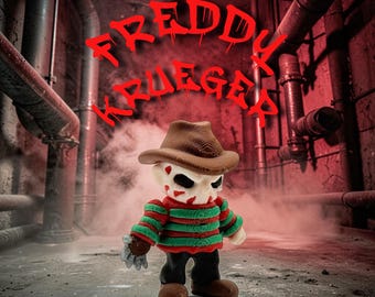 Figura flexible impresa en 3D de Freddy Krueger HorrorPrint de la película Pesadilla en Elm Street K8