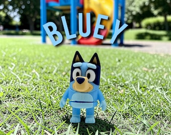 3D Printed Bluey Flexi CartoonPrint Mini Figure Anime I12