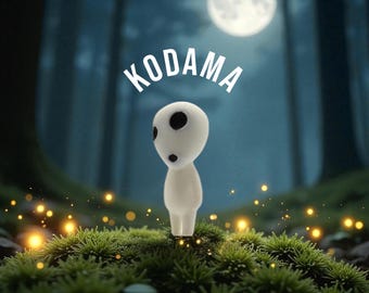 3D Printed Kodama 1 (Standing) GhibliPrint Mini Figure Anime Princess Mononoke Studio Ghibli J10