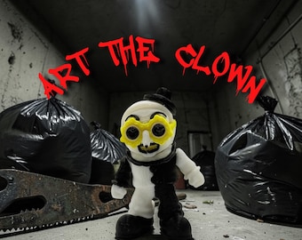 3D Printed Flexi Art the Clown with Sunglasses HorrorPrint Mini Figure Movie Terrifier K8