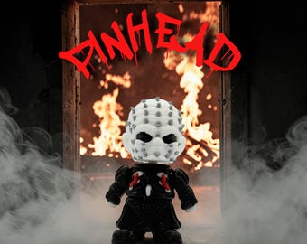 Minifigura de HorrorPrint de la película Hellraiser K9 impresa en 3D Flexi Pinhead