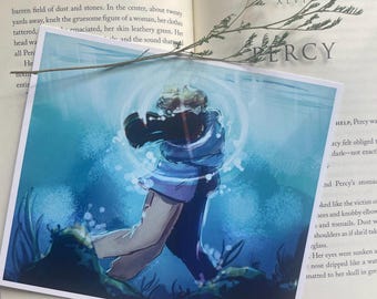 Impressão da Cena da Sereia de Percabeth