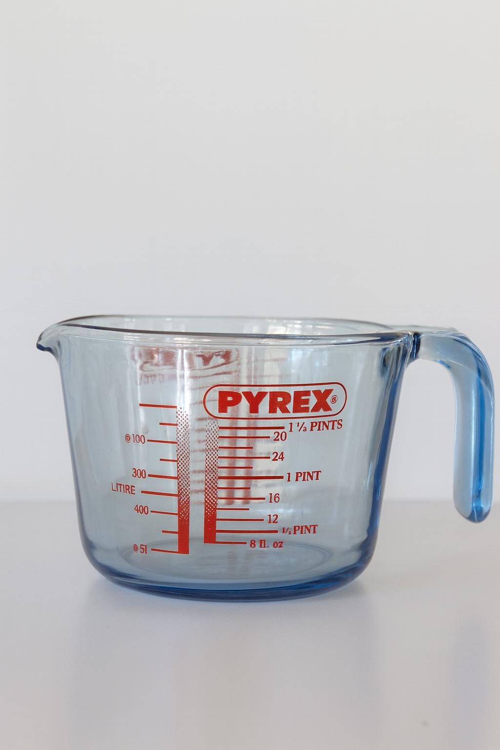 パイレックス PYREX 8oz 250ml ブルー 青 計量カップ ビンテージ