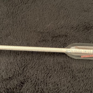 Antik mustimeter i blåst glas – Vinodlingsmätinstrument