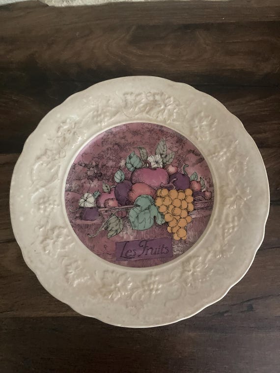 ジアン陶器装飾プレート – Les Délices シリーズ – Les Fruits モデル