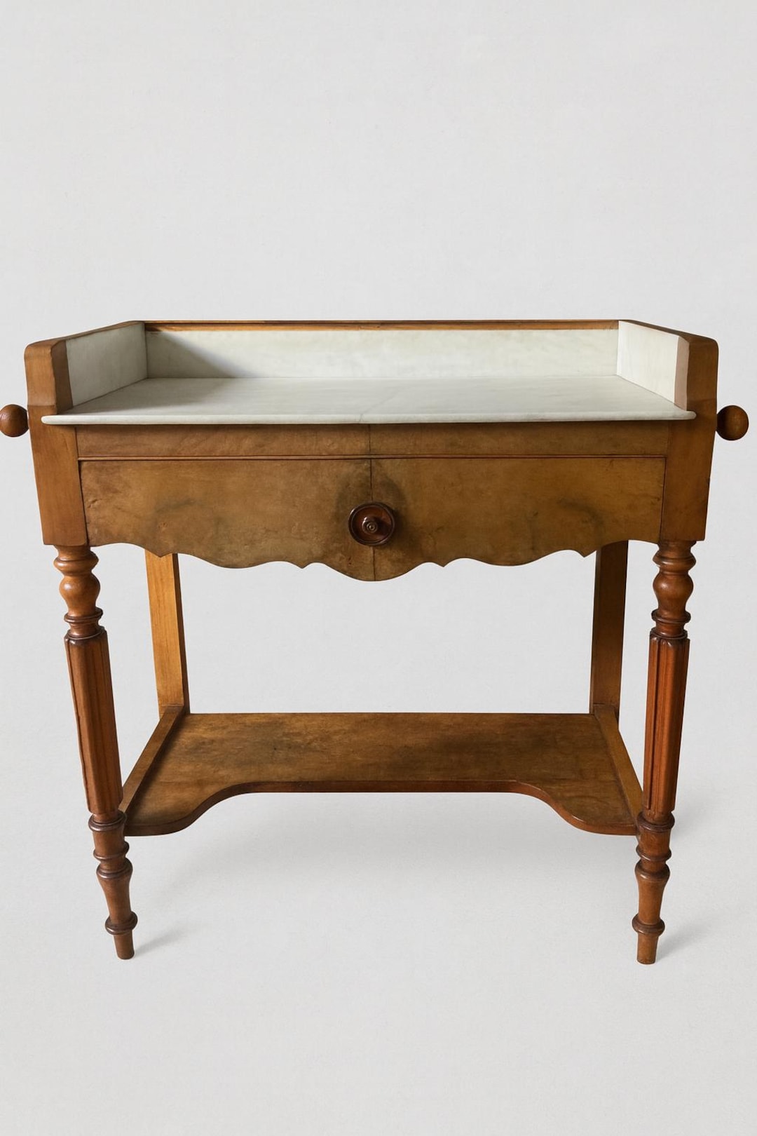 Antique Bathroom in Wood and Marble Late 19th / Early 20th — free download