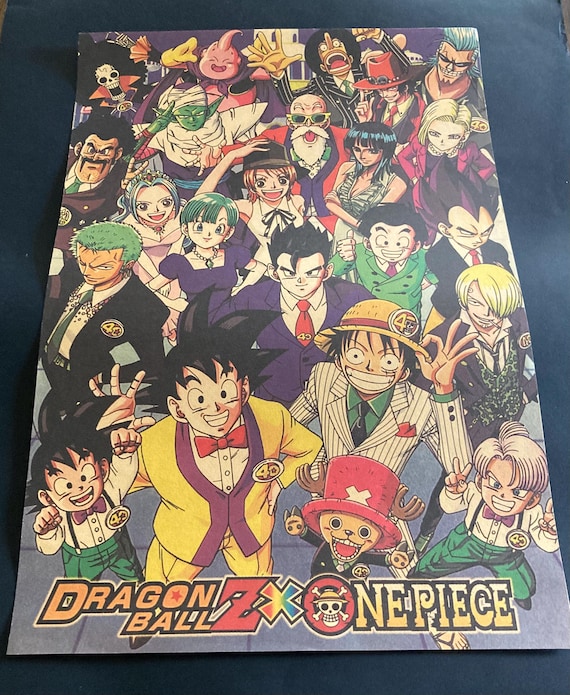 Dragon Ball Z & One Piece Crossover Poster – 2013 Special Edition