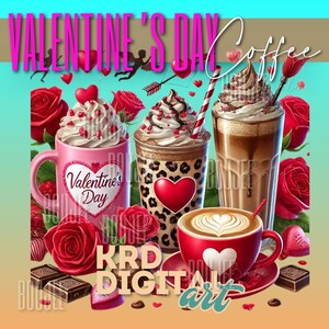 Valentijnsdag koffie png clipart, Valentijnsdag, XOXO knuffels en kusjes png, Valentine-graphics, koffieliefhebber png, koffiesublimatie