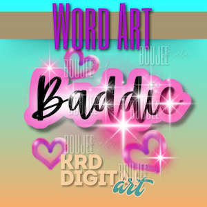 Arte de texto Pink Baddie, aerógrafo png, aerógrafo de los 90 png, aerógrafo y2k png, aerógrafo de los 2000 png, letras de aerógrafo png, png femenino, perra mala png