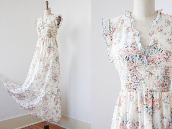 1970s Dress - Vintage 70s Dress - Magical Unicorn