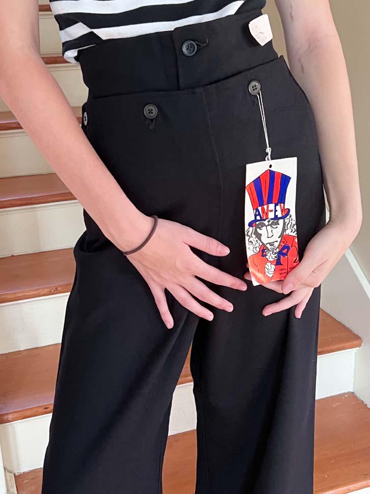 1940s Sailor Trousers - Vintage Deadstock WWII Royal