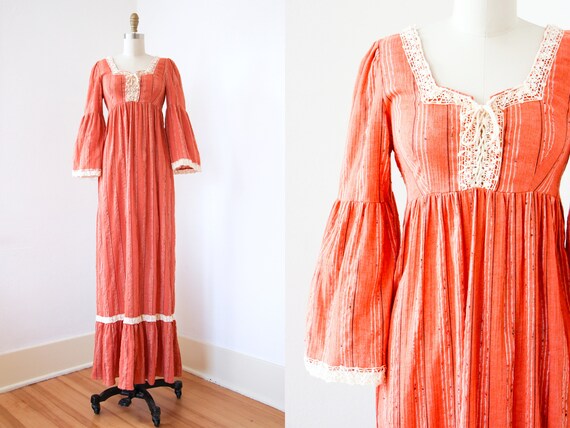 1970s Dress - Vintage 70s Dress - Gunne Sax Style